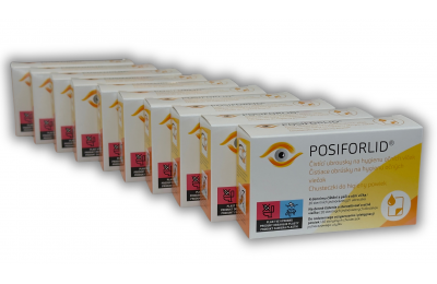 POSIFORLID® čistící ubrousky na hygienu očních víček 10 x 20 ks
