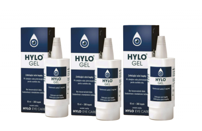 HYLO GEL увлажняющие капли для глаз 3 x 10 мл