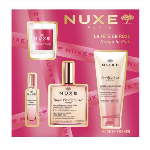 NUXE Huile Prodigieuse Floral se svíčkou – dárková sada