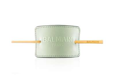 Balmain Hair Pastel Green Embossed Hair Barrette