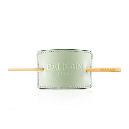 Balmain Hair Pastel Green Embossed Hair Barrette