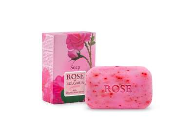 ROSE OF BULGARIA - Přírodní mýdlo s růžovou vodou , 100 g