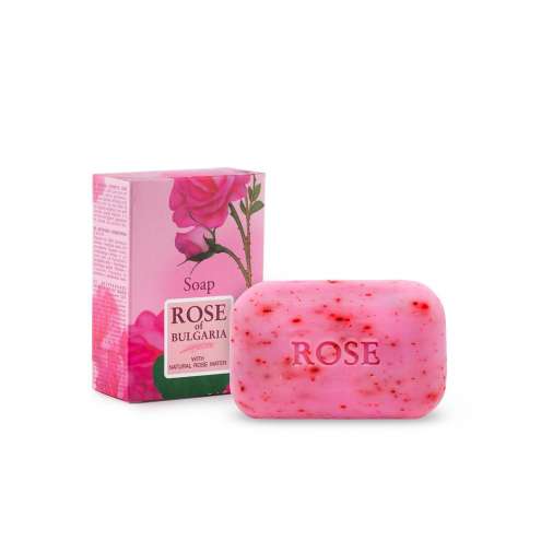 ROSE OF BULGARIA - Přírodní mýdlo s růžovou vodou , 100 g