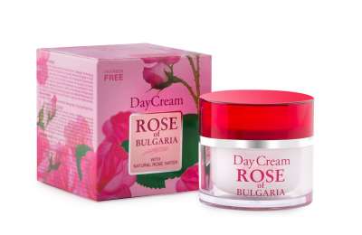 ROSE OF BULGARIA - Дневной крем для лица с розовой водой, 50 мл