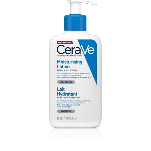 CERAVE Moisturising Lotion - Увлажняющий лосьон для сухой и очень сухой кожи лица и тела, 236 мл.