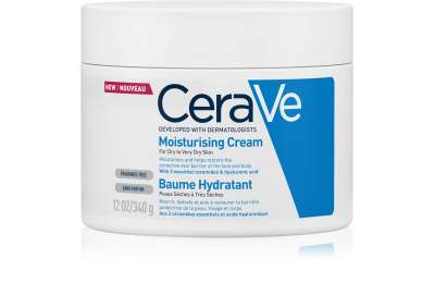 CERAVE Moisturizing Cream - Hydratační krém pro suchou a velmi suchou pokožku těla a obličeje, 340 g.