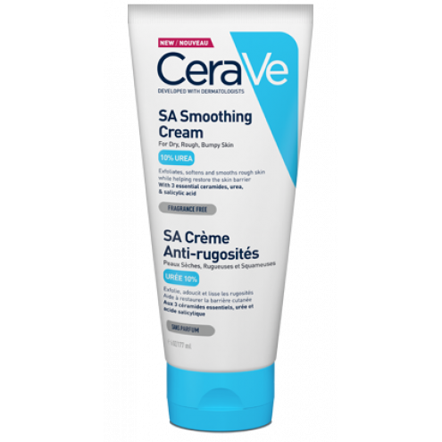 CERAVE SA Smoothing Cream - Смягчающий крем для сухой, огрубевшей и неровной кожи, 177 мл.