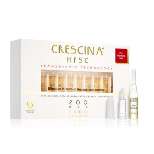 CRESCINA Transdermic 200 Re-Growth Man Ampule pro stimulaci přirozeného růstu vlasů u mužů 20 x 3,5 ml