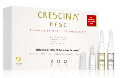 CRESCINA Transdermic 200 Re-Growth and Anti-Hair Loss MAN proti vypadávání vlasů pro muže 20 x 3,5 ml