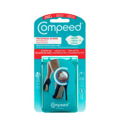 COMPEED Пластыри на влажные мозоли на пятках, 5 шт.