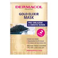 DERMACOL Gold elixir mask - Omlazující maska s kaviárem, 2*8 ml