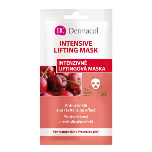 DERMACOL 3D INZENSIVE LIFTING MASK - Тканевая 3D-маска-лифтинг с экстрактом черешни, 1 шт