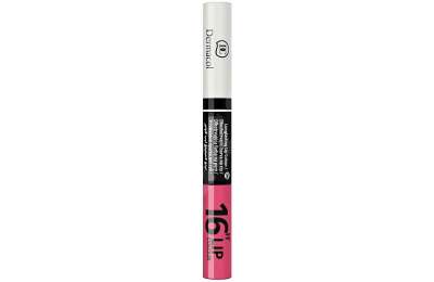 DERMACOL 16H Lip Colour - Dlouhotrvající dvoufázová barva na rty a lesk 2v1 6, 3 ml + 4,1 ml