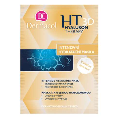DERMACOL 3D Hyaluron Therapy mask - Интенсивная увлажнающая маска против морщин, 2*8 мл