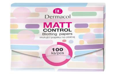 DERMACOL 1Matt control blotting papers - Matující papírky na obličej, 100 ks