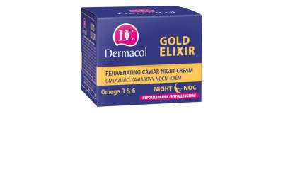 DERMACOL GOLD ELIXIR - Omlazující kaviárový noční krém, 50 ml 