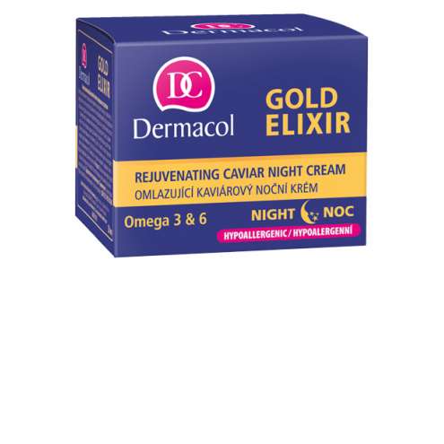 DERMACOL GOLD ELIXIR - Ночной крем с экстрактом икры, 50 мл