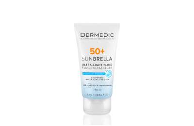 DERMEDIC Sunbrella Ultra-Light Fluid SPF 50+ Ultra-lehký opalovací fluid pro pleť se sklonem ke kuperóze 50 ml