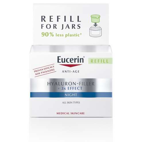 EUCERIN HYALURON-FILLER+3xEFFECT noč.kr.refill 50ml