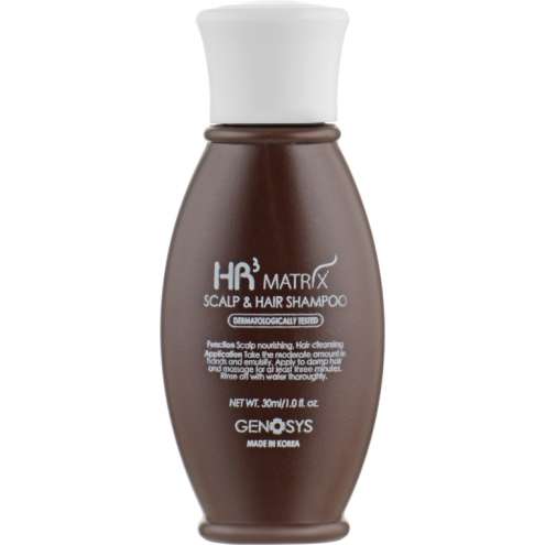GENOSYS HR3 MATRIX Scalp and Hair Shampoo - Шампунь от выпадения и для стимуляции роста волос, 30 мл
