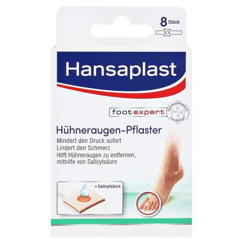 HANSAPLAST - Пластырь для сухих мозолей и натоптышей, 8 шт