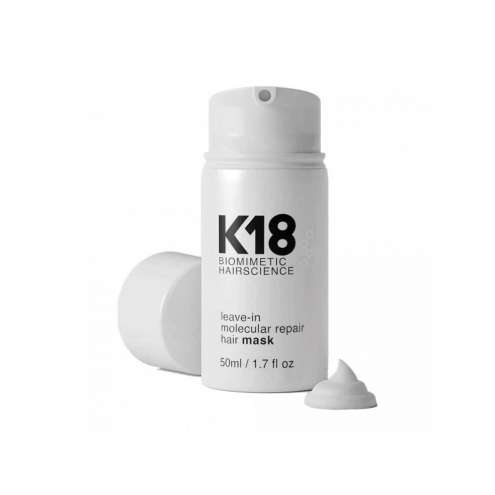 K18 Hair Molecular Repair Leave-in Mask - Bezoplachová maska pro poškozené vlasy, 50 ml