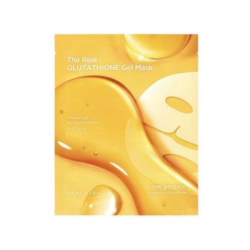 HOLIKA HOLIKA The Real Glutathione Gel Mask Rozjasňující gelová maska s glutathionem pro sjednocený a zářivý tón pleti 35 g