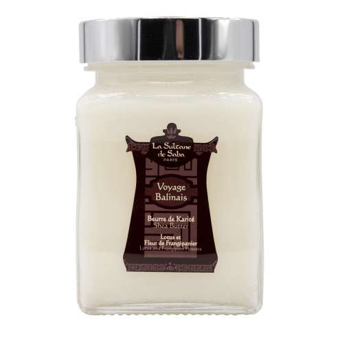 LA SULTANE DE SABA Shea Butter Lotus & Frangipani Vonná bambucké máslo pro péči o tělo a vlasy 300 ml