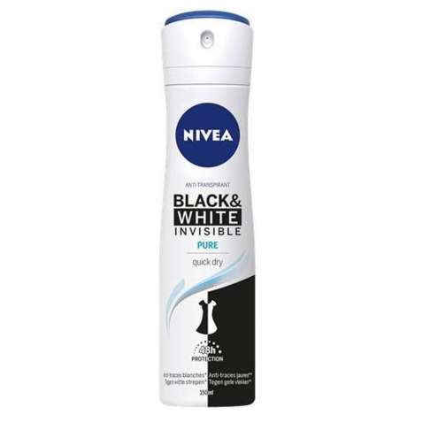 NIVEA Invisible for Black & White Pure deospray Антиперспирант 150 мл