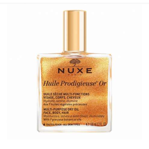 NUXE Huile Prodigieuse Or Víceúčelový suchý olej se zlatými třpytkami, 100 ml