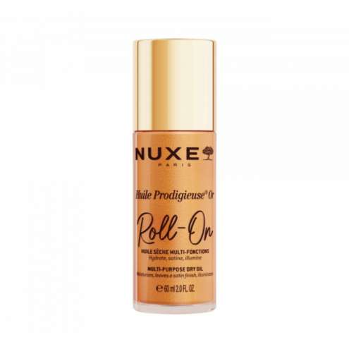 NUXE Huile Prodigieuse Or Multi-Purpose Dry Oil with Shimmer Roll-On, 60 ml