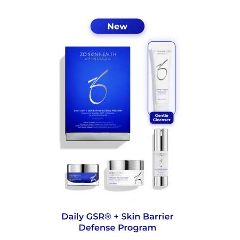 ZO Skin Health Daily GSR + Skin Barrier Defense Program – čtyřkroková péče pro zdravě vypadající pleť