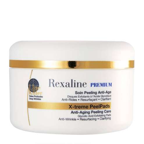 REXALINE Line Killer X-Treme PeelPads - Anti-Aging Peeling Care, 30 disques