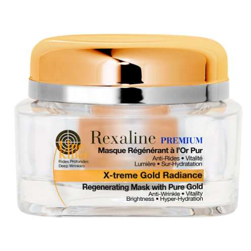 REXALINE Line Killer X-treme Gold Radiance Regenerating Mask with Pure Gold - Антивозрастная маска для лица омолаживающая с частицами золота, 50 мл.