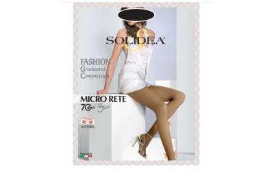 SOLIDEA Micro Rete 70 Sheer 12/15 mmHg NERO 02 - Vel. M