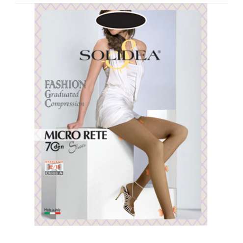 SOLIDEA Micro Rete 70 Sheer 12/15 mmHg NERO 02 - Vel. M