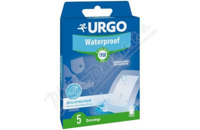 URGO Waterproof Водоотталкивающий антисептический пластырь,  5 шт 10 х 6 см