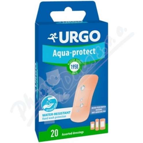 URGO Aqua protect - водоотталкивающий антисептический пластырь, 20 шт.