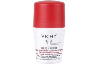 VICHY DEODORANT - Stress Resist Roll-on se 72h výdrží proti nadměrnému pocení, 50 ml.