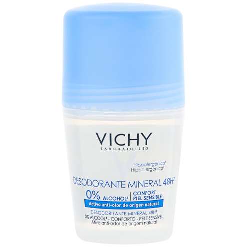 VICHY DEODORANT - Минеральный дезодорант без солей алюминия 48 часов свежести, 50 мл.