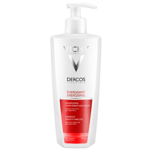 VICHY DERCOS - Posilující šampon - doplněk kúry proti vypadávání vlasů, 400 ml.