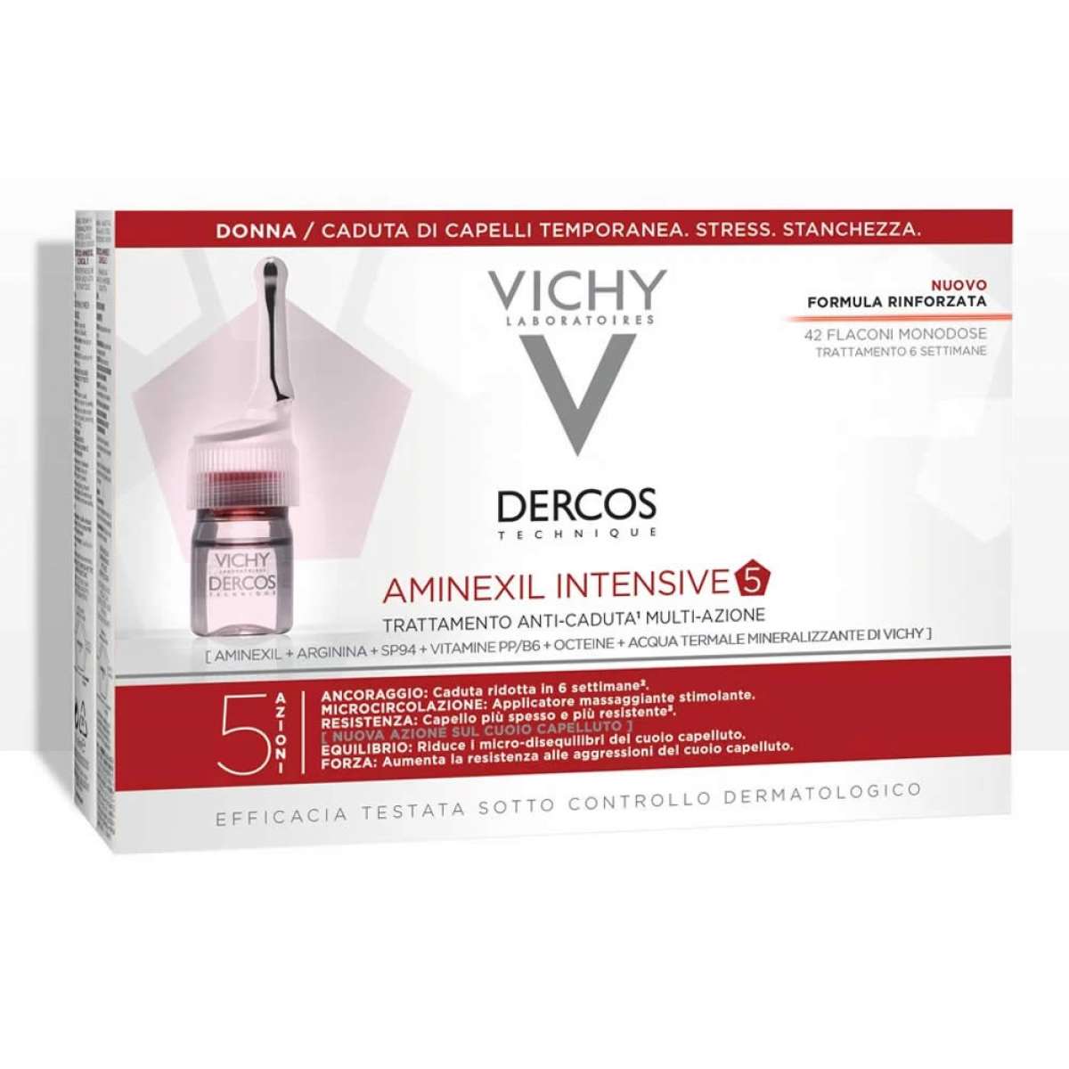 Vichy Aminexil Intensive 5 для женщин. Dercos Vichy ампулы от выпадения. Виши Деркос 6 мл. Vichy Dercos Aminexil Intensive 5, средство против выпадения волос для женщин.