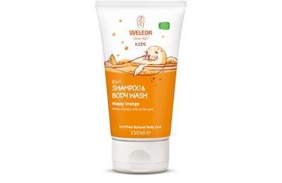 WELEDA 2v1 sprchový krém a šampon - Šťastný pomeranč, 150 ml
