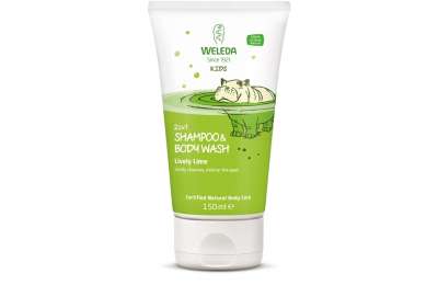WELEDA 2v1 sprchový krém a šampon - Veselá limetka, 150 ml
