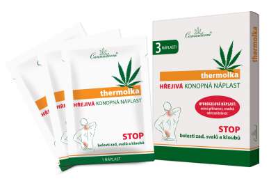 CANNADERM Thermolka - Hemp warming patch, 3 pieces