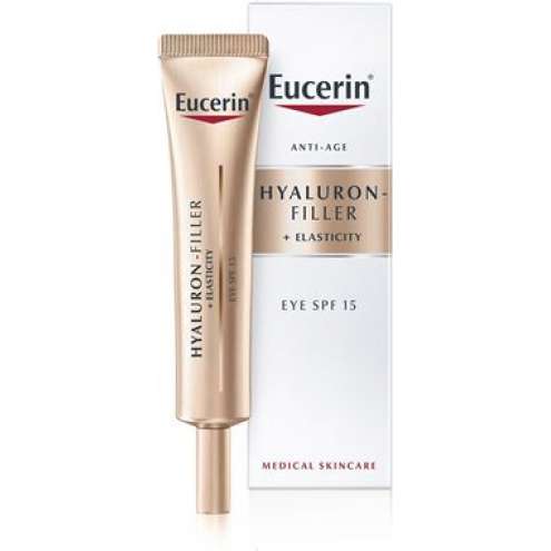 EUCERIN Hyaluron-Filler + Elasticity - Oční krém SPF 15, 15 ml