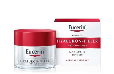EUCERIN Hyaluron-Filler + Volume-Lift - Denní krém SPF 15 pro suchou pleť, 50 ml