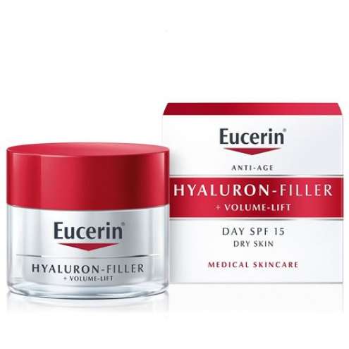 EUCERIN Hyaluron-Filler + Volume-Lift - Denní krém SPF 15 pro suchou pleť, 50 ml