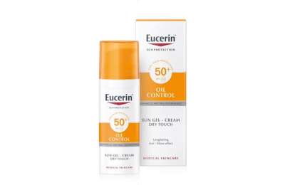 EUCERIN SUN Oil Control - Ochranný krémový gel na opalování na obličej SPF 50, 50 ml