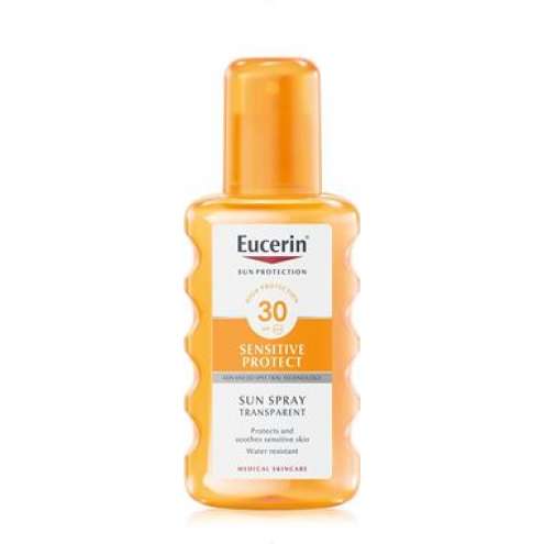 EUCERIN SUN Sensitive Protect - Прозрачный солнцезащитный спрей SPF 30, 200 ml